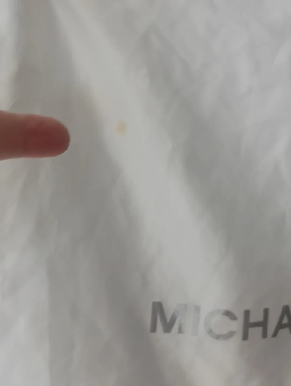 Michael Kors White Storage Dust Bag with Silver Logo